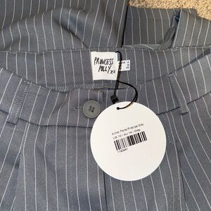 Princess Polly Gray Pinstripe Pants